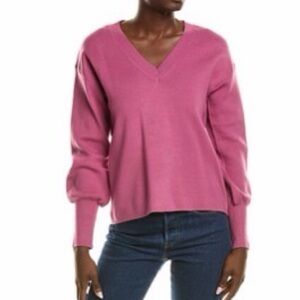 Oat New York Rose V-Neck Sweater